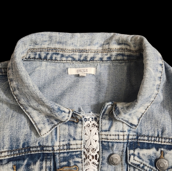 Chiqle Jeans Top size Large - Picture 9 of 11